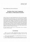 Research paper thumbnail of The Role of the Cowles Commission in the History of Information Economics