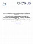 Research paper thumbnail of Thermal evolution of quasi-one-dimensional spin correlations within the anisotropic triangular lattice of α−NaMnO2