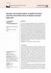 Research paper thumbnail of The Narrator and Implied Author in Agatha Christie’s "And Then There Were None": A Reader-oriented Approach