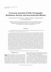 Research paper thumbnail of Cretaceous mammals of India–Stratigraphic distribution, diversity and intercontinental affinities