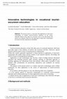 Research paper thumbnail of Innovative technologies in vocational tourist-excursion education