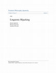 Research paper thumbnail of Linguistic Hijacking