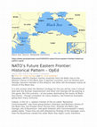 Research paper thumbnail of NATO's Future Eastern Frontier: Historical Pattern -OpEd. Eurasia Review. 05. 2023