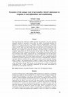 Research paper thumbnail of Dynamics Of The Unique Trait Of Personality: Blood'S Glutamate In Response To Methylphenidate And Conditioning