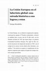 Research paper thumbnail of La Unión Europea en el laberinto global, E. Moradiellos