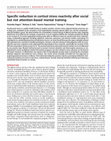 Research paper thumbnail of Specific reduction in cortisol stress reactivity after social but not attention-based mental training