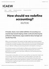 Research paper thumbnail of 23/5/2023, 1:17 pm How should we redefine accounting? | ICAEW