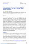 Research paper thumbnail of From resolution to resecuritization: populist communication of the AKP's Kurdish peace process in Turkey