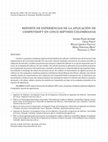 Research paper thumbnail of Reporte de experiencias de la aplicación de Competisoft en cinco mipymes colombianas