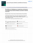 Research paper thumbnail of The effects of nifedipine on respiratory mechanics investigated by theend-inflation occlusion method in the rat