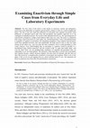 Research paper thumbnail of Examining Enactivism through Simple Cases from Everyday Life and Laboratory Experiments