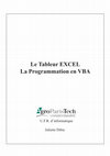 Research paper thumbnail of Le Tableur EXCEL La Programmation en VBA