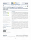 Research paper thumbnail of Factors associated with sedentary behavior among ELSA-Brasil participants: ecological model