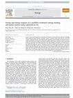 Research paper thumbnail of Energy and exergy analyses of a modified combined cooling, heating, and power system using supercritical CO2