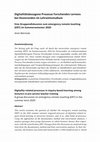 Research paper thumbnail of Digitalitätsbezogene Prozesse Forschenden Lernens bei Dozierenden im Lehramtsstudium Eine Gruppendiskussion zum emergency remote teaching (ERT) im Sommersemester 2020