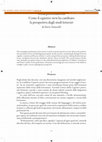 Research paper thumbnail of Della performatività Come il cognitive turn ha cambiato la prospettiva degli studi letterari