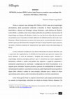 Research paper thumbnail of Resenha: HEYMANN, Luciana; NEDEL, Letícia. (Org.) Pensar os arquivos: uma antologia. Rio de Janeiro: FGV Editora, 2018. 364p