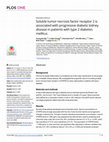 Research paper thumbnail of Soluble tumor necrosis factor receptor 2 is associated with progressive diabetic kidney disease in patients with type 2 diabetes mellitus