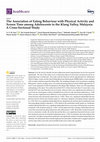 Research paper thumbnail of The Association of Eating Behaviour with Physical Activity and Screen Time among Adolescents in the Klang Valley, Malaysia: A Cross-Sectional Study