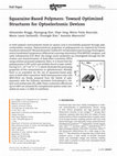 Research paper thumbnail of Squaraine-Based Polymers: Toward Optimized Structures for Optoelectronic Devices