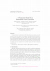 Research paper thumbnail of A numerical Model of an Experiment of Iron Corrosion