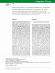 Research paper thumbnail of [Clinical restenosis in diabetic patients treated with drug eluting stents for de novo lesions]