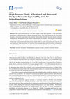 Research paper thumbnail of High-Pressure Elastic, Vibrational and Structural Study of Monazite-Type GdPO4 from Ab Initio Simulations