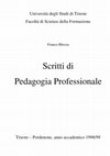 Research paper thumbnail of Blezza Franco Scritti depositati di Pedagogia Professionale