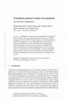 Research paper thumbnail of Translation policies in times of a pandemic An intercity comparison