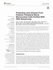 Research paper thumbnail of Predicting Lyme Disease From Patients' Peripheral Blood Mononuclear Cells Profiled With RNA-Sequencing