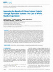 Research paper thumbnail of Improving the Results of Citizen Science Projects Through Reputation Systems: The Case of Wolf’s Number Experiment