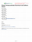 Research paper thumbnail of Planar Pentacoordinate Aluminium and Gallium Atoms