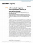 Research paper thumbnail of σ-Aromaticity in planar pentacoordinate aluminium and gallium clusters