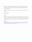 Research paper thumbnail of Viability of half-sandwich complex of heavier group-14 elements (Si-Pb) with neutral Be3 ring and its potential application as H2 storage material