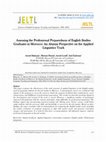 Research paper thumbnail of Assessing the Professional Preparedness of English Studies Graduates in Morocco