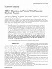 Research paper thumbnail of RPS19 mutations in patients with Diamond-Blackfan anemia