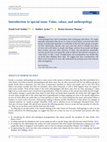 Research paper thumbnail of Introduction to special issue: Value, values, and anthropology