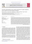 Research paper thumbnail of The effect of gold addition on the catalytic performance of copper manganese oxide catalysts for the total oxidation of propane