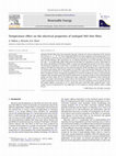 Research paper thumbnail of Temperature effect on the electrical properties of undoped NiO thin films