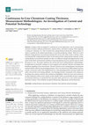 Research paper thumbnail of Continuous In-Line Chromium Coating Thickness Measurement Methodologies: An Investigation of Current and Potential Technology