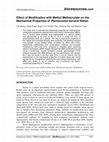 Research paper thumbnail of Effect of Modification with Methyl Methacrylate on the Mechanical Properties of Plectocomia kerrana Rattan