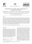 Research paper thumbnail of Concentrations of volatile organic compounds in an industrial area of Korea