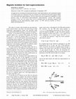 Research paper thumbnail of Magnetic levitation for hard superconductors