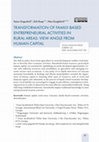 Research paper thumbnail of Transformation of family based entrepreneurial activities in rural areas