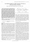 Research paper thumbnail of An analytical model for ARQ cooperative diversity in multi-hop wireless networks