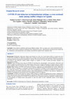 Research paper thumbnail of COVID-19 risk behaviors in humanitarian settings: a cross-sectional study among conflict refugees in Uganda