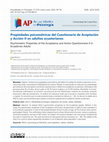 Research paper thumbnail of Propiedades psicométricas del Cuestionario de Aceptación y Acción-II en adultos ecuatorianos