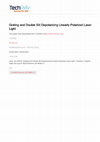 Research paper thumbnail of Grating and Double Slit Depolarizing Linearly Polarized Laser Grating and Double Slit Depolarizing Linearly Polarized Laser Light Light