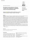 Research paper thumbnail of Prevalence and predictors of lower urinary tract symptoms in Pakistani men: A cross-sectional study