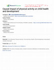 Research paper thumbnail of Causal impact of physical activity on child health and development